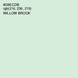 #D8ECDB - Willow Brook Color Image